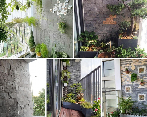 Ban công Rustic thô mộc và ấn tượng