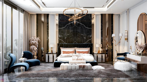 Cải tạo phòng ngủ biệt thự phong cách Luxury đẳng cấp