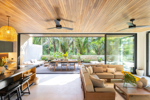 Không gian sống xanh mát phong cách Tropical