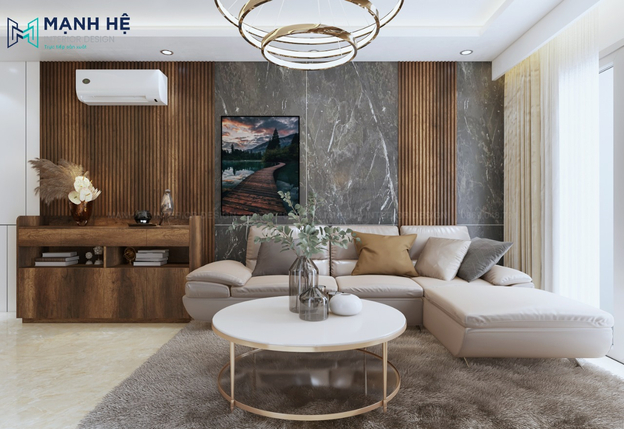 Trang trí một mảng tường đẹp để làm điểm nhấn cho cả phòng