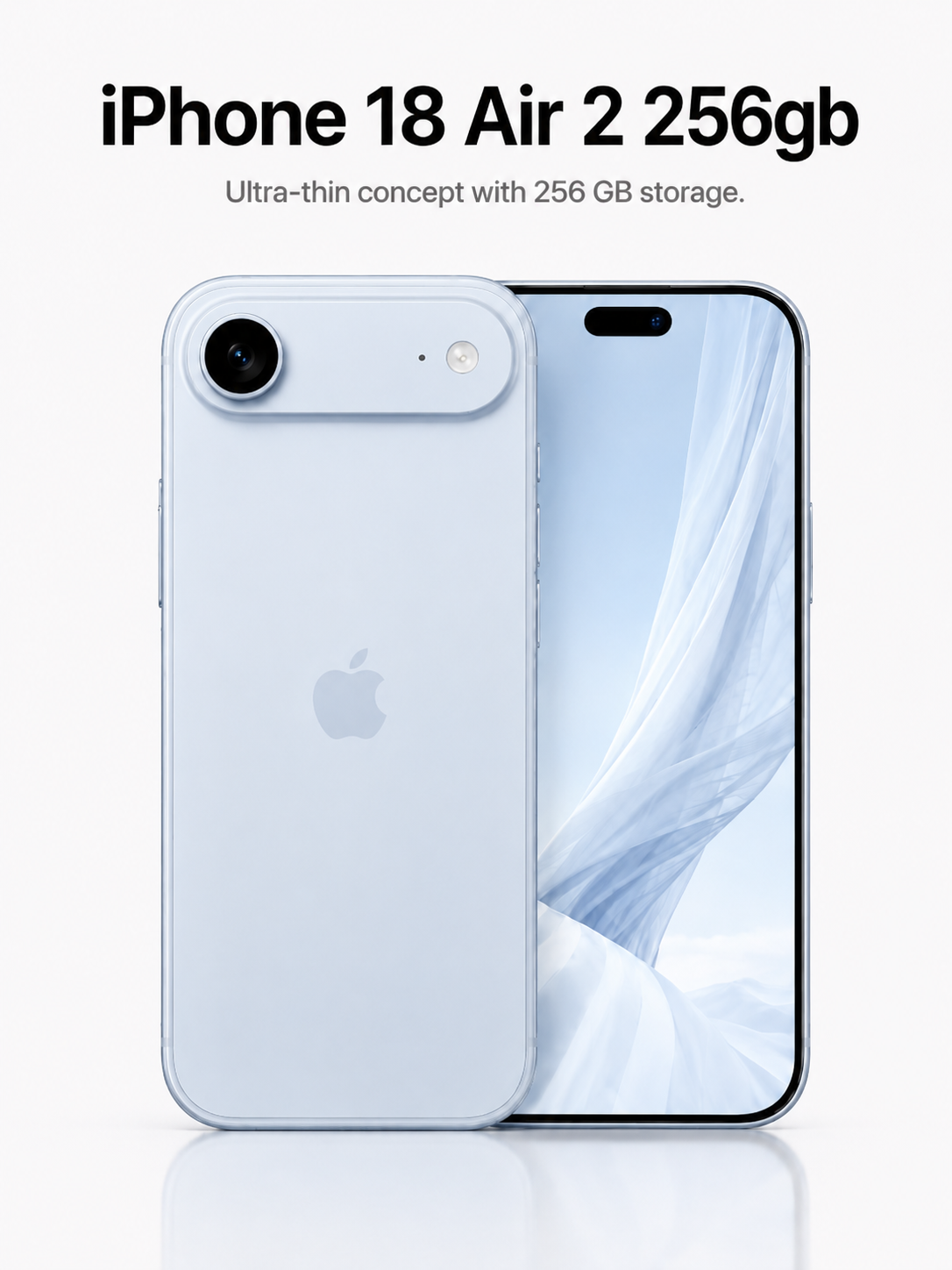 Thiết kế mỏng nhẹ dự kiến của iPhone 18 Air 2